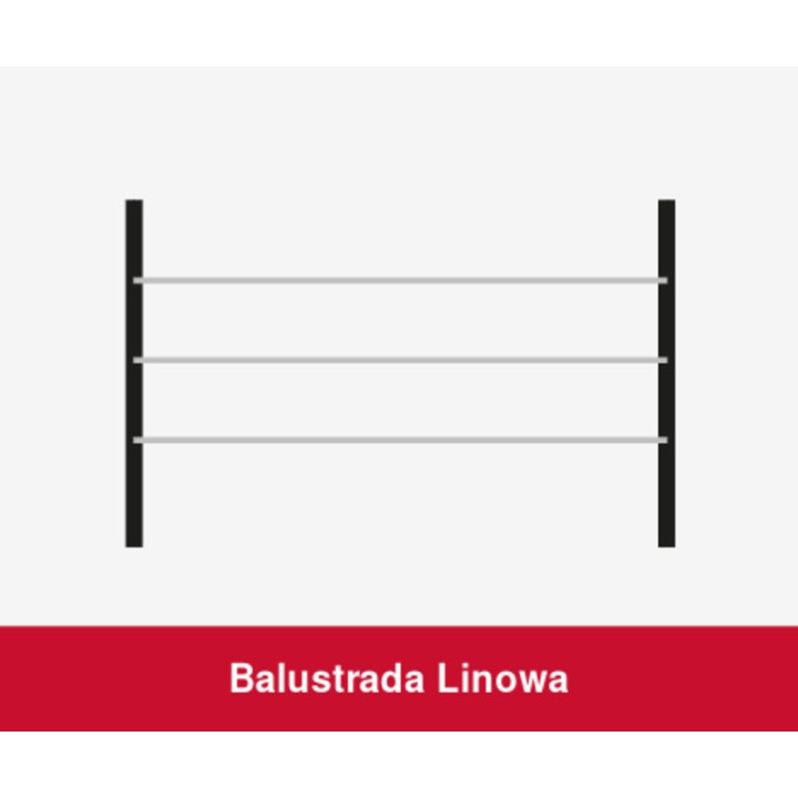 Balustrada Tarasowa Linowa